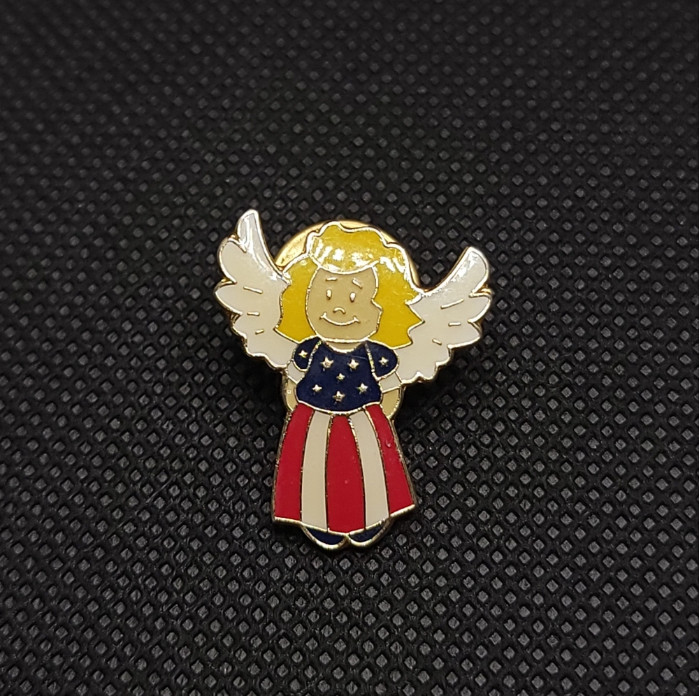 America's Guardian Angel Pin USA Political Patriotic Angel Pin | Aminco - Picture 11 of 11